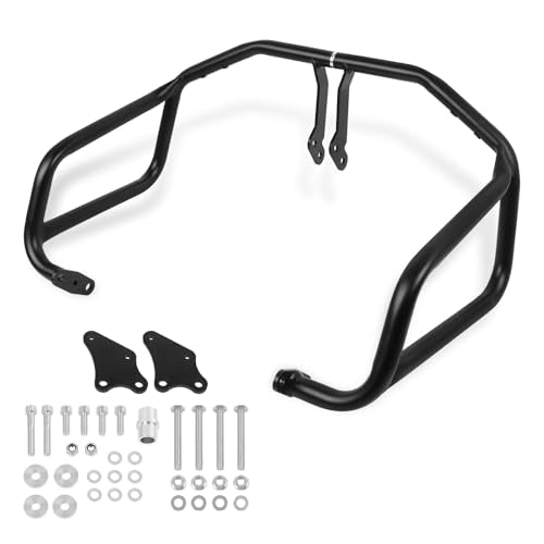 CHIFUN Engine Guard Upper Crash Bars for Honda XL750 XL 750 Transalp XL750 2023 2024 2025 Steel Motorcycle Frame Gas Fuel Tank Falling Protection Bars Replacement (Black) - size: Upper Crash Bar (1 Component)