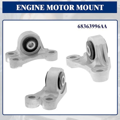 Engine & Trans Mount Kit 4PCS for Jeep Renegade 2015-17 & Fiat 500X Vinsyut - color: Jeep Renegade 2015-2017 2.4L