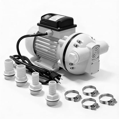 AC 110V-120V Diesel Exhaust Fluid Transfer Pump Self-Priming Electric Diaphragm DEF Pump for Urea, Oil, Water & Irrigation.Diaphragm Pumps with 400W, 10.6 GPM, 36ft Lift（White）