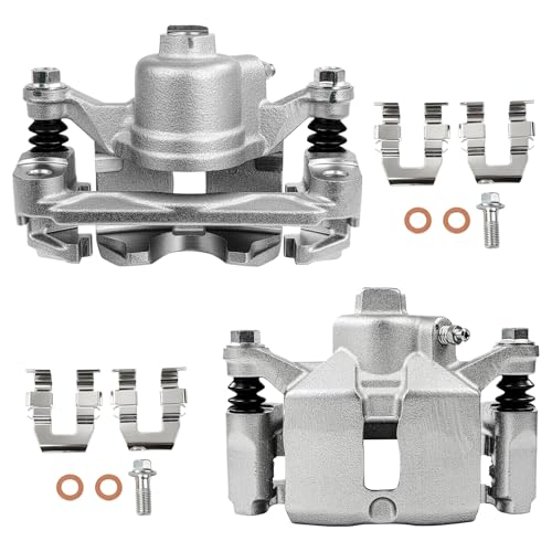 SCITOO Rear Left & Right Brake Calipers With Bracket 18B4644A 18-B4645A - size: Rear[18B4644A & 18-B4645A]