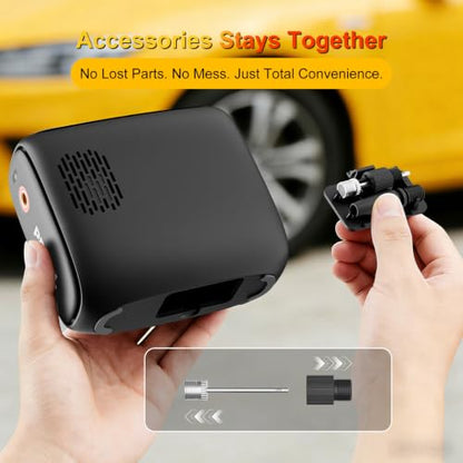 2026 Tire Inflator Portable Air Compressor [40L/min 200% Faster] Inflation