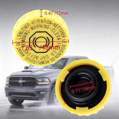 Brake Master Cylinder Reservoir Cap 4683656AB for Jeep Wrangler 2001-2017 for Dodge Journey 2009-2020