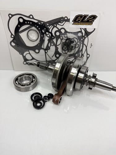 Engine Motor Rebuild Kit - Crankshaft Piston Bearings Gaskets for Yamaha Viking 700
