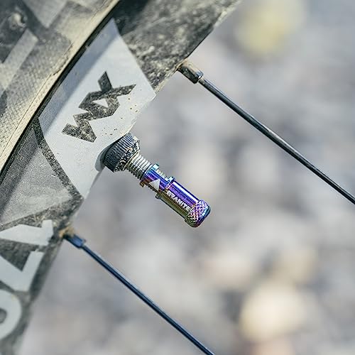Granite Juicy Nipples Presta Valve Core Remover Caps (Purple) - color: Purple