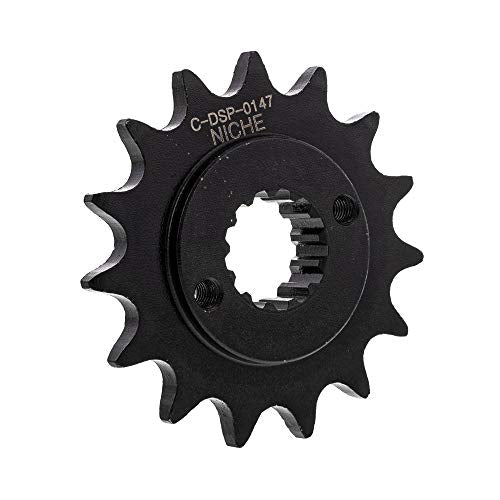 NICHE Drive Sprocket Chain Combo for Kawasaki KLR650 Front 15 Rear 43 Tooth 520V O-Ring 106 Links - size: O-Ring Chain