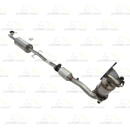 Exhaust Front & Rear Catalytic & Resonator Pipe Kit Compatible with Honda CR-V 2010-2011 2.4L | EPA-Approved | Stainless Steel | Northeastern Exhaust | Includes Gasket, Clamp, Hangers & Bolt Kit