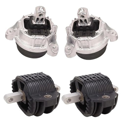 Front & Rear Engine Mount Kit Motor Mount for BMW 2010-2011 528i 2011-2012 740i 740Li - size: For BMW 523i 535i GT 530i 640i GC 730Li 740Li