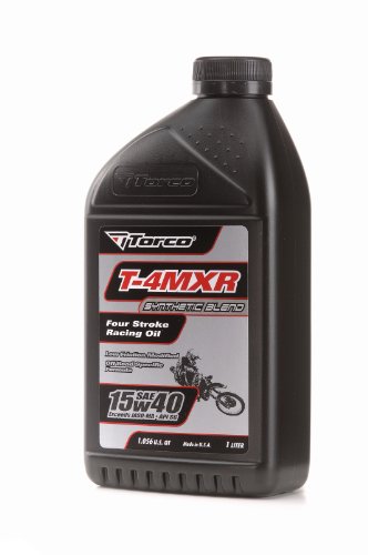 Torco T671544C T-4MXR 15w40 Four Stroke Racing Oil Bottle - 1 Liter Bottle, (Case of 12)