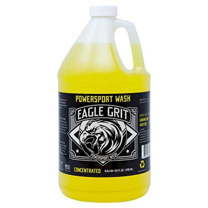 Eagle Grit Powersport Wash – 1 Gallon Concentrated Cleaner for Dirt Bikes, ATVs, UTVs, Mountain Bikes & Watercraft – Biodegradable, pH Balanced, VOC Compliant – Safe on All Surfaces – USA Made
