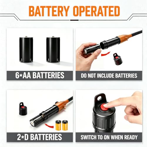 Electric Portable Fuel Transfer Pump，Battery Operated Liquid Transfer Pump, 2.4GPM Liquid & Gasoline Siphon Pump, Long Hose，Handheld Liquid Transfer Pump Nozzle-free. - color: Black+Orange