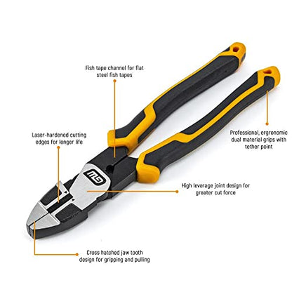 GEARWRENCH 6 Pc. Pitbull Dual Material Mixed Plier Set - 82204C - size: 6 Piece, style: Mixed Set