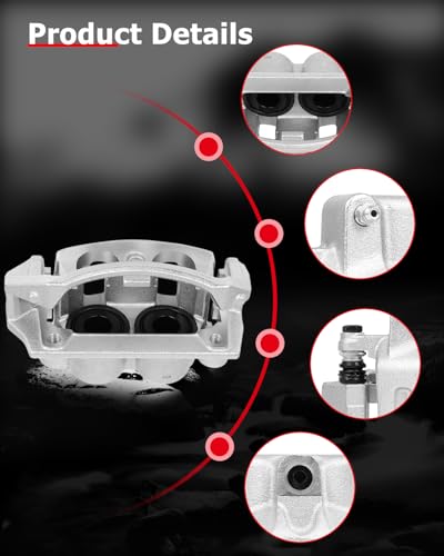 cciyu Front Right Disc Brake Caliper Assembly w/Bracket 18B4634 - size: Front Right[18B4634]