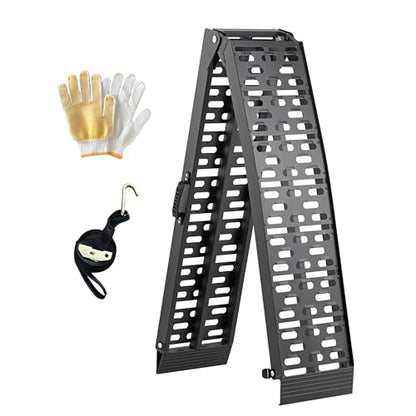 7.5FT Aluminum Motorcycle Ramp, 1PC ATV Loading Ramps for Pickup Trucks