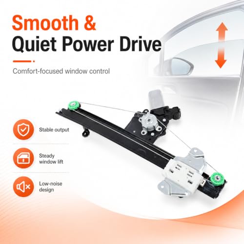 Power Window Regulator w/Motor Compatible with Sentra 2013-2019 - style: Front Passenger Side