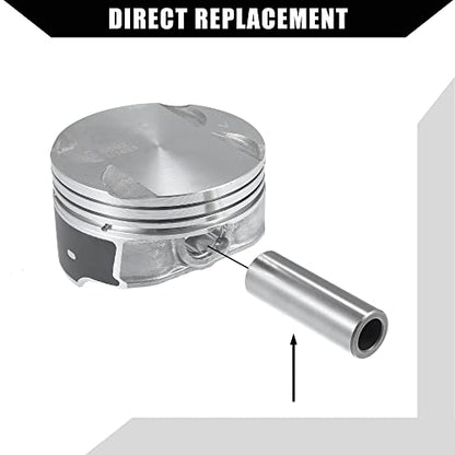 12578324 / Front/Engine Piston and Pin Assembly for Buick LaCrosse 2.4L 2010-2016 for Chevy Captiva 2012-2015 / Piston Rings Kit/Metal / 1 Set/Titanium Tone