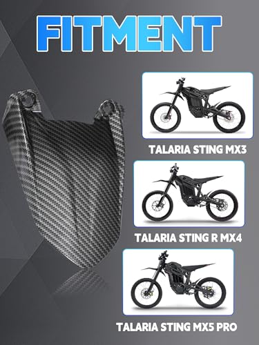 Carbon Fiber Pattern Rear Wheel Fender for Talaria MX3 MX4 MX5 - color: Carbon Fiber Pattern-1