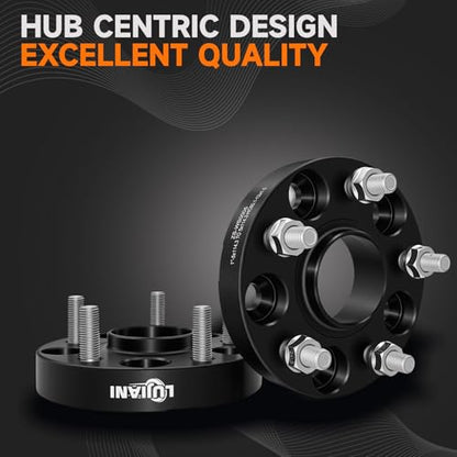 4 Pack 5x114.3mm Wheel Spacers for 1998-2024 RAV4 Sienna Camry, 1" Thick Forged Hubcentric Tire Spacer, M12x1.5 Thread Studs & 60.1mm Centric Bore, 5x4.5 Hub Centric Wheel Adapters