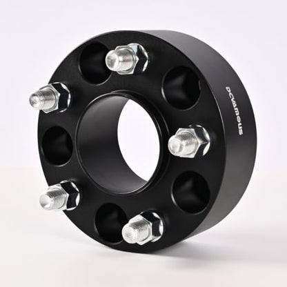 4pc Forged 5x4.75 Hubcentric Wheel Spacers 2 Inch Thick with M12x1.5 Studs - size: 2 Inch-4 PCS