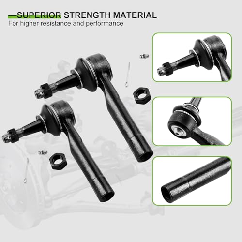 SCITOO 8pcs Suspension Kit Sway Bar Outer Inner Tie Rod Idler Pitman Arm 4 Grooves for Chevy Tahoe Silverado 1500 Suburban 1500 Avalanche 1500 for GMC Sierra 1500 Yukon for Cadillac Escalade