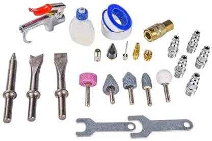 Air Tool Kit Includes Impact Wrench Ratchet Wrench Hammer Die Grinder