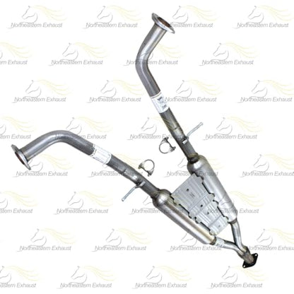 Northeastern Exhaust | Stainless Steel Front Y-Pipe, Resonator and Pair of Mufflers Exhaust System Kit Compatible for Infiniti M37 2011-2013 3.7L | Free Gaskets and Clamps Included