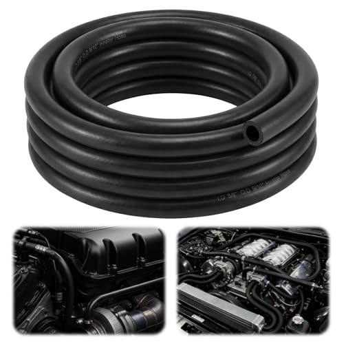 Outus 5/8", 25ft EPDM Heater Hose, 85PSI Black Coolant Hose Automotive - size: 5/8", 25FT