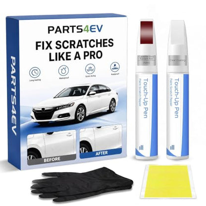 Cayenne Red/Radiant Red NAH for NISSAN Touch Up Paint Kit, Exact Match Touch Up Paint with 2K Clear Coat, Professional Scratch and Chip Repair - color: Cayenne Red/Radiant Red