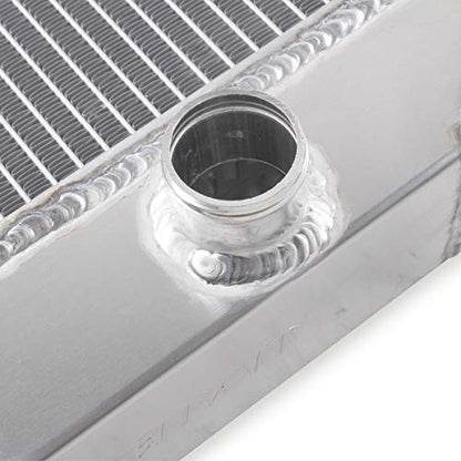 OHOB-COOL 3row Full Aluminum Radiator For 1972-1986 73 74 75 76 85 Jeep CJ CJ5 CJ6 CJ7 V8 Conversion (CHEVY ENGINES ONLY) - size: 72-86 jeep