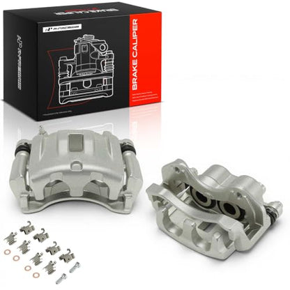 A-Premium Front Left and Right Side Disc Brake Caliper with Bracket - style: Akebono Calipers Front Sides