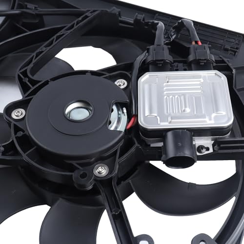 Engine Cooling Radiator Fan w/Controller Assembly Fit for 2010-2016 XC60,2011-2016 S60,2008-2015 XC70,2008-2015 S80,2015-2016 V60,2008-2010 V70 Replace 838-0009