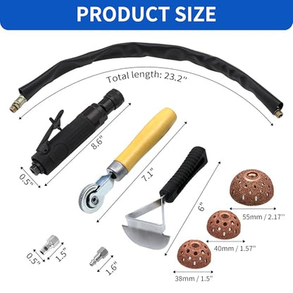 Air Tire Repair Polish Patch Kits-2500 RPM Low Speed Air Tire Buffer