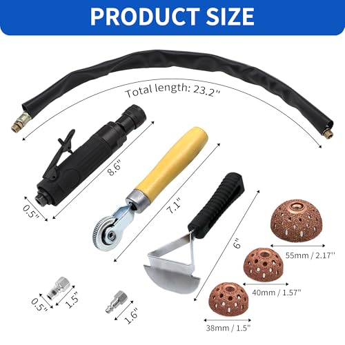Air Tire Repair Polish Patch Kits-2500 RPM Low Speed Air Tire Buffer