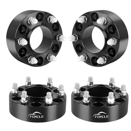 FLYCLE 6x5.5 Hubcentric Wheel Spacers for 2024 2025 2026 Tacoma with M14x1.5, 2 inch 6x139.7mm Wheel Spacer 95.2mm Center Bore for 2022-2026 Tundra,2023-2026 Sequoia, 2021-2026 LX600,2023-2025 GX550 - size: 2 Inch(2024 Tacoma)