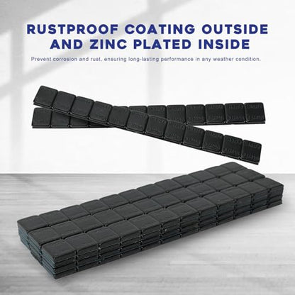 1/4oz Adhesive Stick on Wheel Weights 960 pcs 240oz. Black - color: Black
