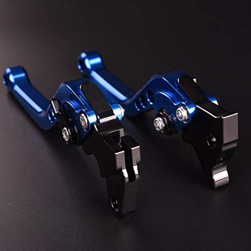 Adjustable CNC Short Brake Clutch Levers Compatible with Yamaha Blaster 200 1988-2002 Grizzly 125 2005-2013 Breeze 125 2002-2004 YFM250 1990-1991 YFM350ER 1990-1995