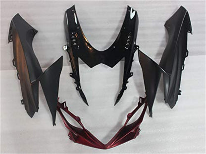 YTL Black Red Full Fairing Fit for Suzuki 2011-2026 GSXR 600/750 - color: 004 Black Red