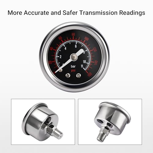 EVIL ENERGY Fuel Pressure Regulator 6AN EFI Bypass Return Adjustable (20-75PSI, 75-120PSI) Bundle with Oil Catch Can Kit
