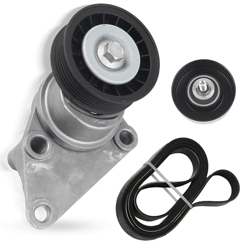 Dasbecan Serpentine Belt Tensioner Pulley Kit for Chevy Silverado 02-07