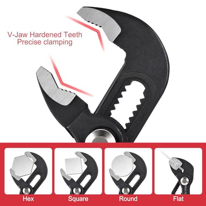 3piece Water Pump Pliers Set 8/10/12 inch Non-Slip Grip Pliers for Repairs Adjustable Plier Tool - size: 8/10/12 inch