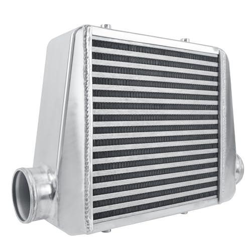 Universal Intercooler 18''x13''x3.3" Front Mount Intercooler 3'' Inlet and Outlet Aluminum Turbo Intercooler Direct Replacement for Any Turbo Charger system - size: 18''x13''x3.3" 3''