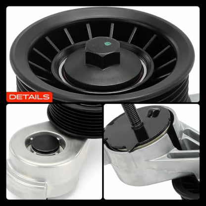 A-Premium Belt Tensioner Assembly with Pulley Compatible with Dodge, Jeep - color: 38116 Grand Cherokee 1993-1998 (5.2L)/1998 (5.9L)