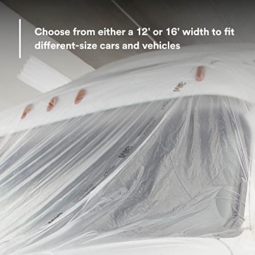 3M Plastic Sheeting 06723, High Density, Tear Resistant, Durable, Easy To Cut, 12 ft x 400 ft - size: 12 ft x 400 ft