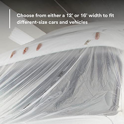 3M Plastic Sheeting 06723, High Density, Tear Resistant, Durable, Easy To Cut, 12 ft x 400 ft - size: 12 ft x 400 ft