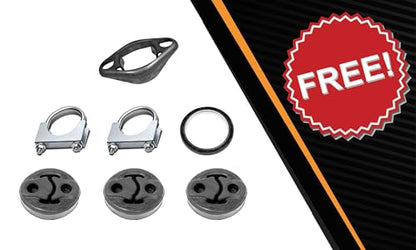 Northeastern Exhaust | Stainless Steel Resonator, Intermediate Pipe, Muffler Cat-Back Exhaust System Kit Compatible for Ford Explorer SportTrac 2001-2005 4.0L | Includes Hangers, Gasket, Clamps