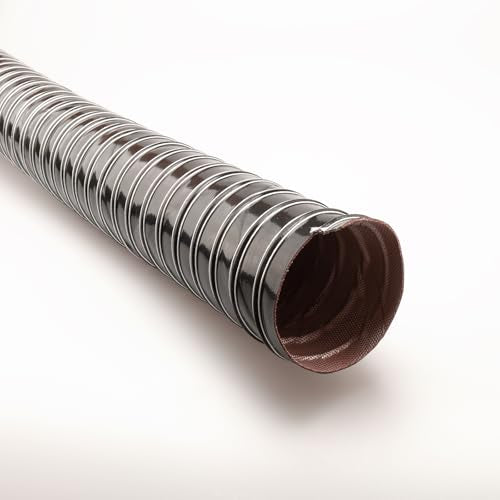 AC PERFORMANCE ID 2.5" Silicone Flexible Air Intake Ducting Black 1 Meter - color: Black, size: 2.5", 3.3 FT (1M)