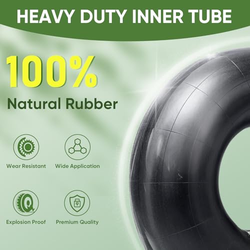 TICONN 3.00/3.50-8 Inner Tube, 2 Pack Inner Tire Tube for Wheelbarrow Tires, Replacement Tube with TR-13 Straight Valve Stem for Wheelbarrows, Wagons, Hand Trucks, Generators - size: 3.00/3.50-8 (TR-13)
