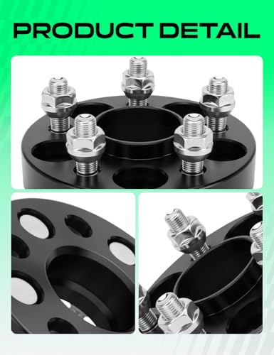 YHTAUTO 5x100 Hub Centric Wheel Spacers 1 Inch for Saab, Subaru, Toyota - size: 1 Inch Thickness, style: 2 PCS