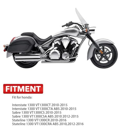 1.5" Fat Crash Bar Engine Guard for Honda VT1300(Chrome) - color: Silver