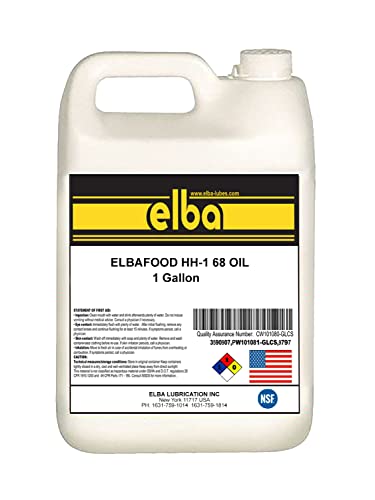 Food Grade Hydraulic Oil 68 | Fully Synthetic Blend | Industrial Hydraulic Oil | NSF Registered AS H-1. Kosher and Halal Approved. Compare to: LUBRIPLATE | Petro-Canada (1 GL) Made in USA. - size: 1 Gallon
