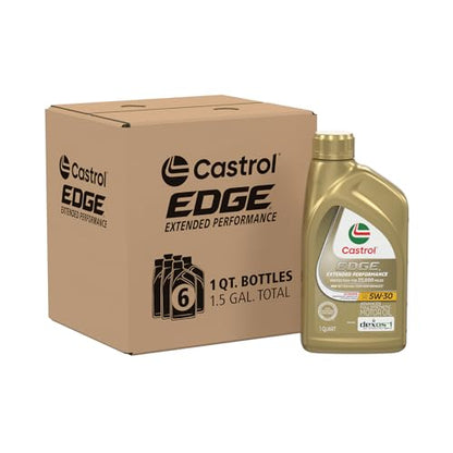 Castrol EDGE Extended Performance 5W-30 Adv Full Syn Motor Oil, 1Qt, 6 Pack - size: 1 quart (Pack of 6)